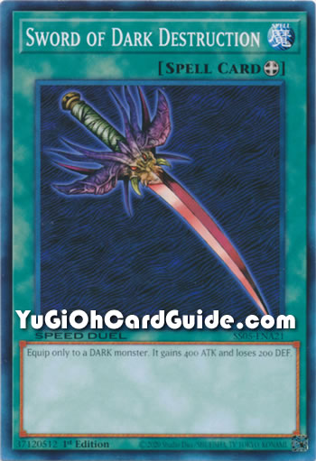 Yu-Gi-Oh Card: Sword of Dark Destruction