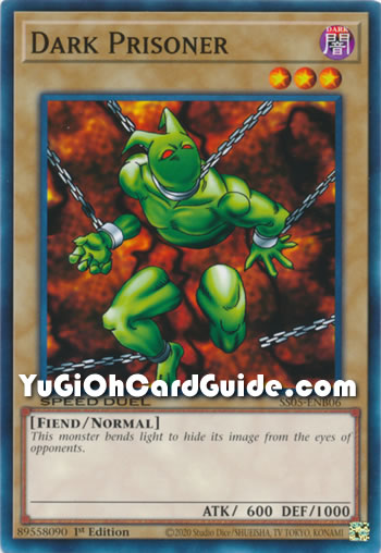 Yu-Gi-Oh Card: Dark Prisoner