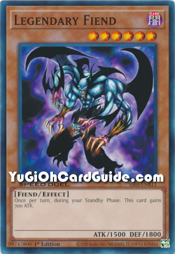 Yu-Gi-Oh Card: Legendary Fiend