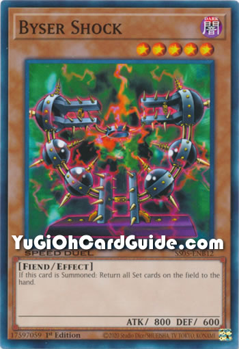 Yu-Gi-Oh Card: Byser Shock