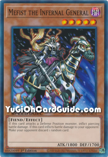 Yu-Gi-Oh Card: Mefist the Infernal General