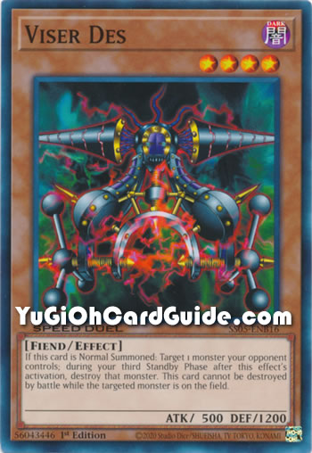 Yu-Gi-Oh Card: Viser Des