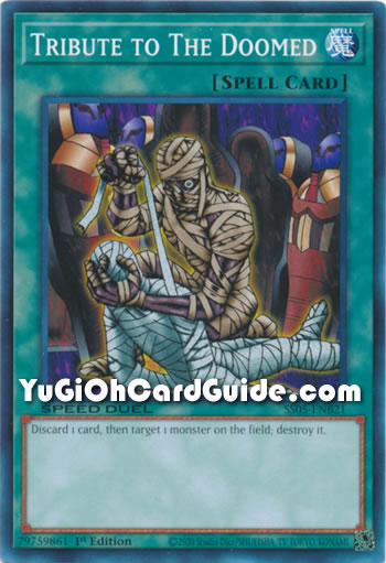 Yu-Gi-Oh Card: Tribute to the Doomed