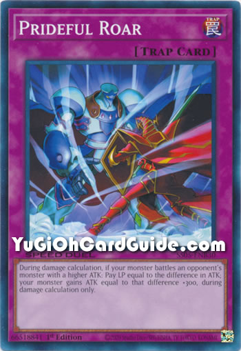 Yu-Gi-Oh Card: Prideful Roar