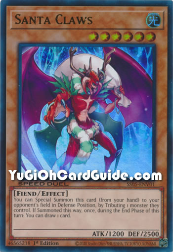 Yu-Gi-Oh Card: Santa Claws