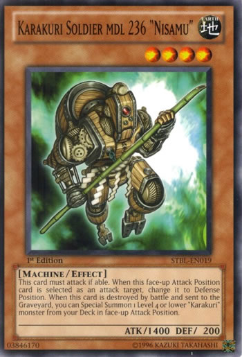 Yu-Gi-Oh Card: Karakuri Soldier mdl 236 
