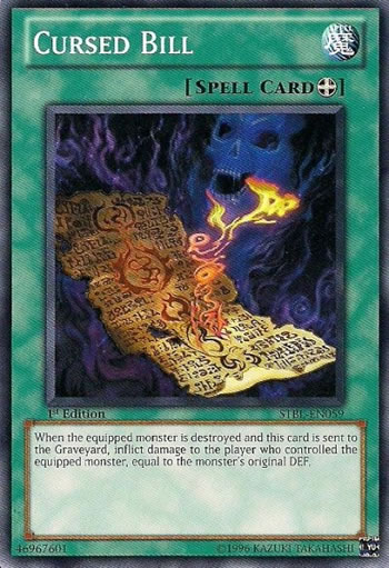 Yu-Gi-Oh Card: Cursed Bill