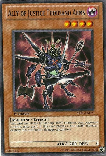 Yu-Gi-Oh Card: Ally of Justice Thousand Arms