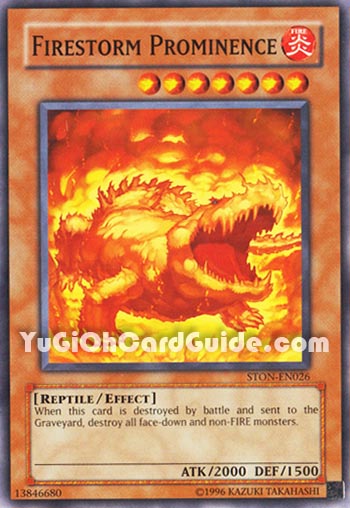Yu-Gi-Oh Card: Firestorm Prominence