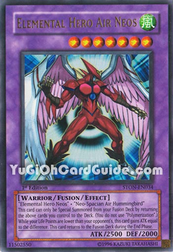 Yu-Gi-Oh Card: Elemental Hero Air Neos