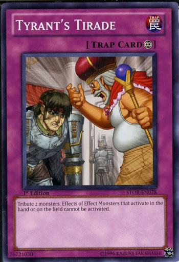 Yu-Gi-Oh Card: Tyrant's Tirade