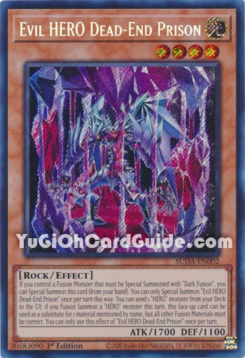 Yu-Gi-Oh Card: Evil HERO Dead-End Prison