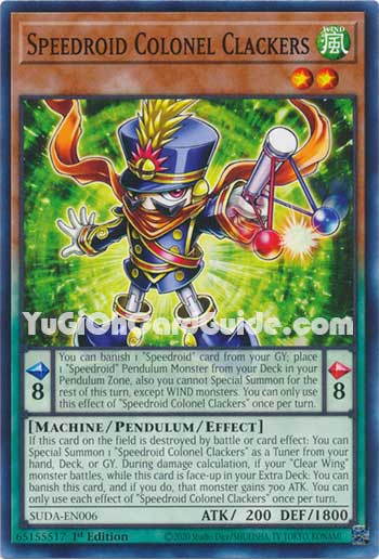 Yu-Gi-Oh Card: Speedroid Colonel Clackers