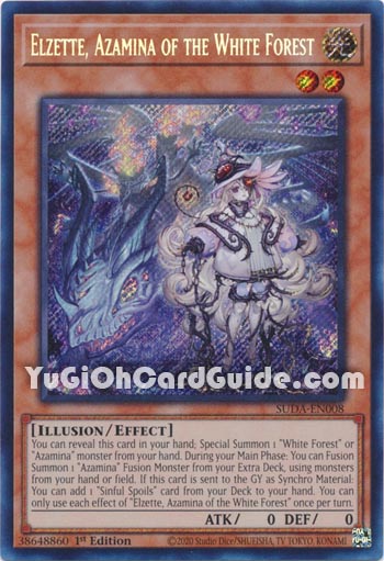 Yu-Gi-Oh Card: Elzette, Azamina of the White Forest