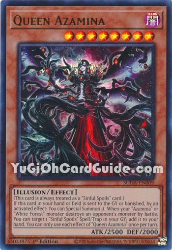 Yu-Gi-Oh Card: Queen Azamina