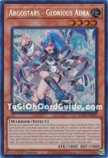 Yu-Gi-Oh Card: Argostars - Glorious Adra