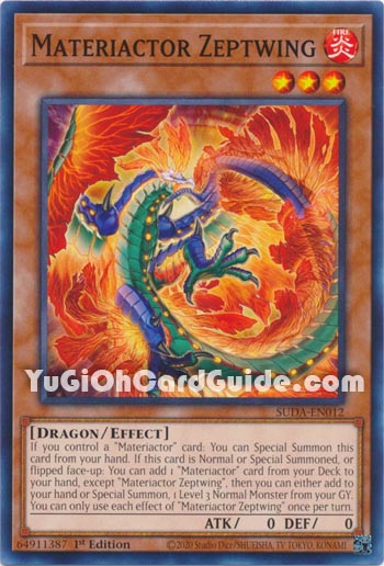 Yu-Gi-Oh Card: Materiactor Zeptwing