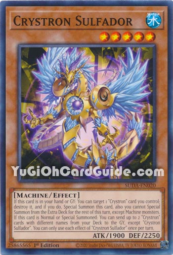 Yu-Gi-Oh Card: Crystron Sulfador