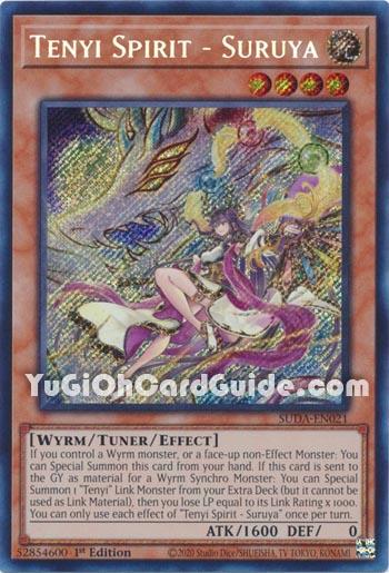 Yu-Gi-Oh Card: Tenyi Spirit - Suruya