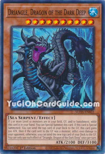 Yu-Gi-Oh Card: Driangle, Dragon of the Dark Deep