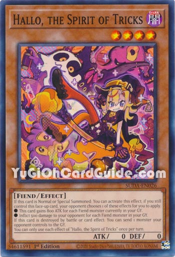 Yu-Gi-Oh Card: Hallo, the Spirit of Tricks