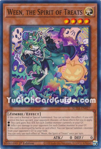 Yu-Gi-Oh Card: Ween, the Spirit of Treats