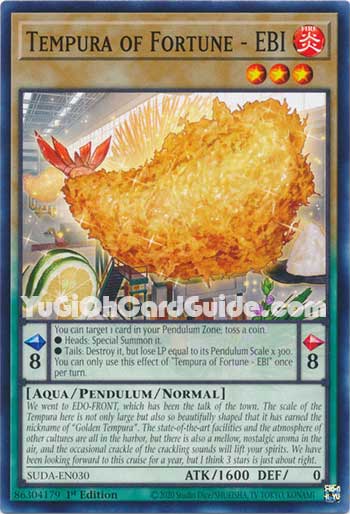 Yu-Gi-Oh Card: Tempura of Fortune - EBI