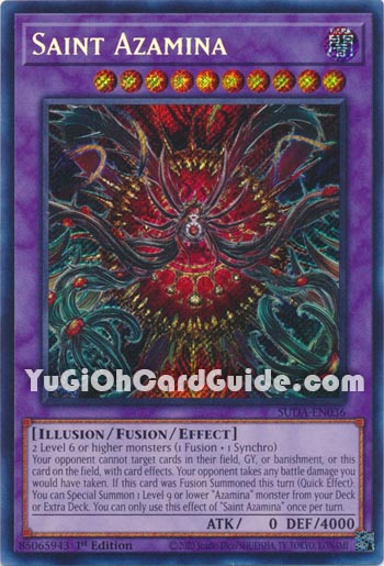 Yu-Gi-Oh Card: Saint Azamina