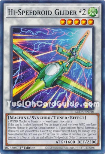 Yu-Gi-Oh Card: Hi-Speedroid Glider 2