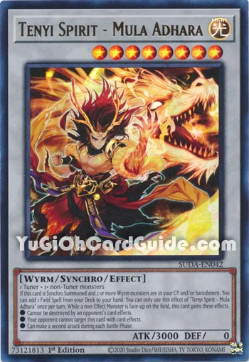 Yu-Gi-Oh Card: Tenyi Spirit - Mula Adhara