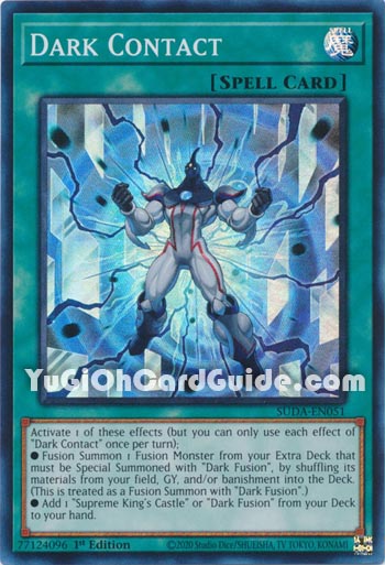 Yu-Gi-Oh Card: Dark Contact