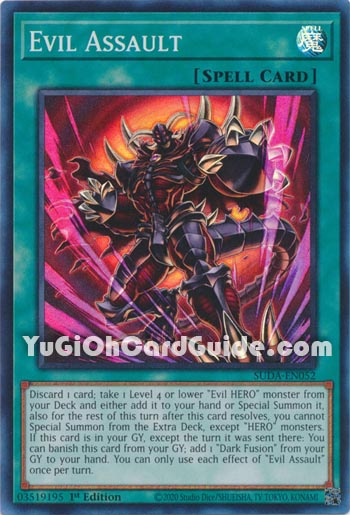 Yu-Gi-Oh Card: Evil Assault