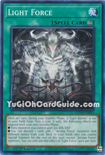 Yu-Gi-Oh Card: Light Force