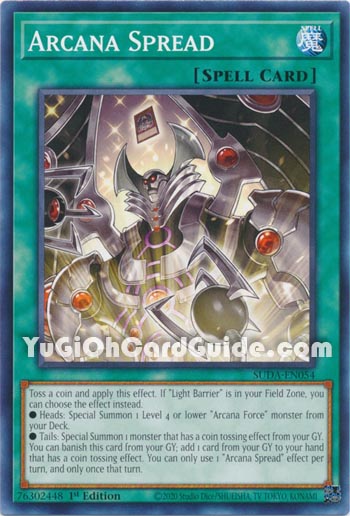 Yu-Gi-Oh Card: Arcana Spread