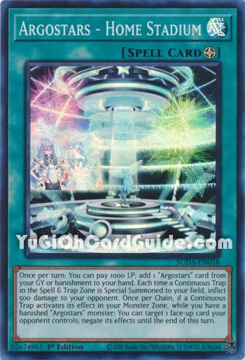 Yu-Gi-Oh Card: Argostars - Home Stadium