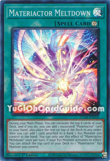 Yu-Gi-Oh Card: Materiactor Meltdown