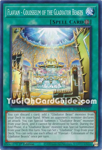 Yu-Gi-Oh Card: Flavian - Colosseum of the Gladiator Beasts