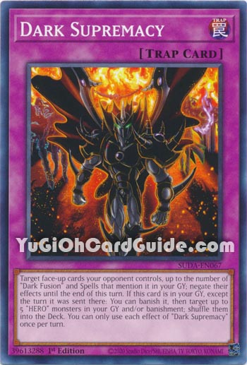 Yu-Gi-Oh Card: Dark Supremacy