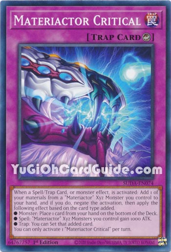 Yu-Gi-Oh Card: Materiactor Critical