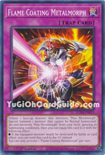 Yu-Gi-Oh Card: Flame Coating Metalmorph