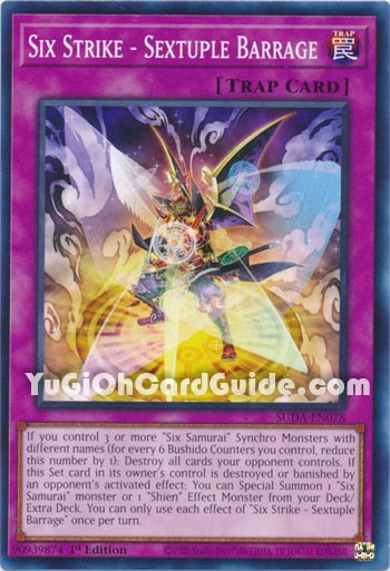 Yu-Gi-Oh Card: Six Strike - Sextuple Barrage