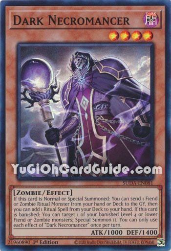 Yu-Gi-Oh Card: Dark Necromancer