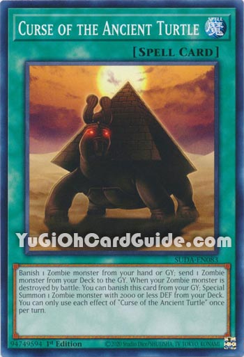 Yu-Gi-Oh Card: Curse of the Ancient Turtle