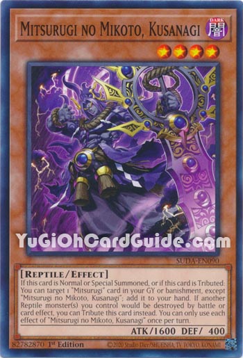 Yu-Gi-Oh Card: Mitsurugi no Mikoto, Kusanagi