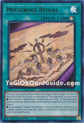 Yu-Gi-Oh Card: Mitsurugi Ritual