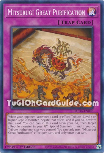 Yu-Gi-Oh Card: Mitsurugi Great Purification