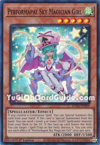 Yu-Gi-Oh Card: Performapal Sky Magician Girl