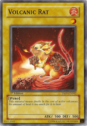 Yu-Gi-Oh Card: Volcanic Rat
