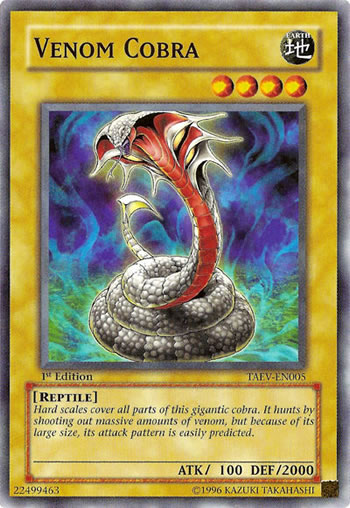 Yu-Gi-Oh Card: Venom Cobra