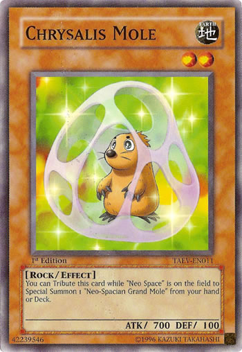 Yu-Gi-Oh Card: Chrysalis Mole